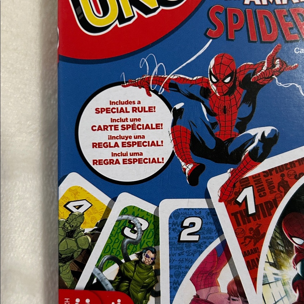 UNO The Amazing Spider-Man Card Game - Blue Packaging - Picture 3 of 3